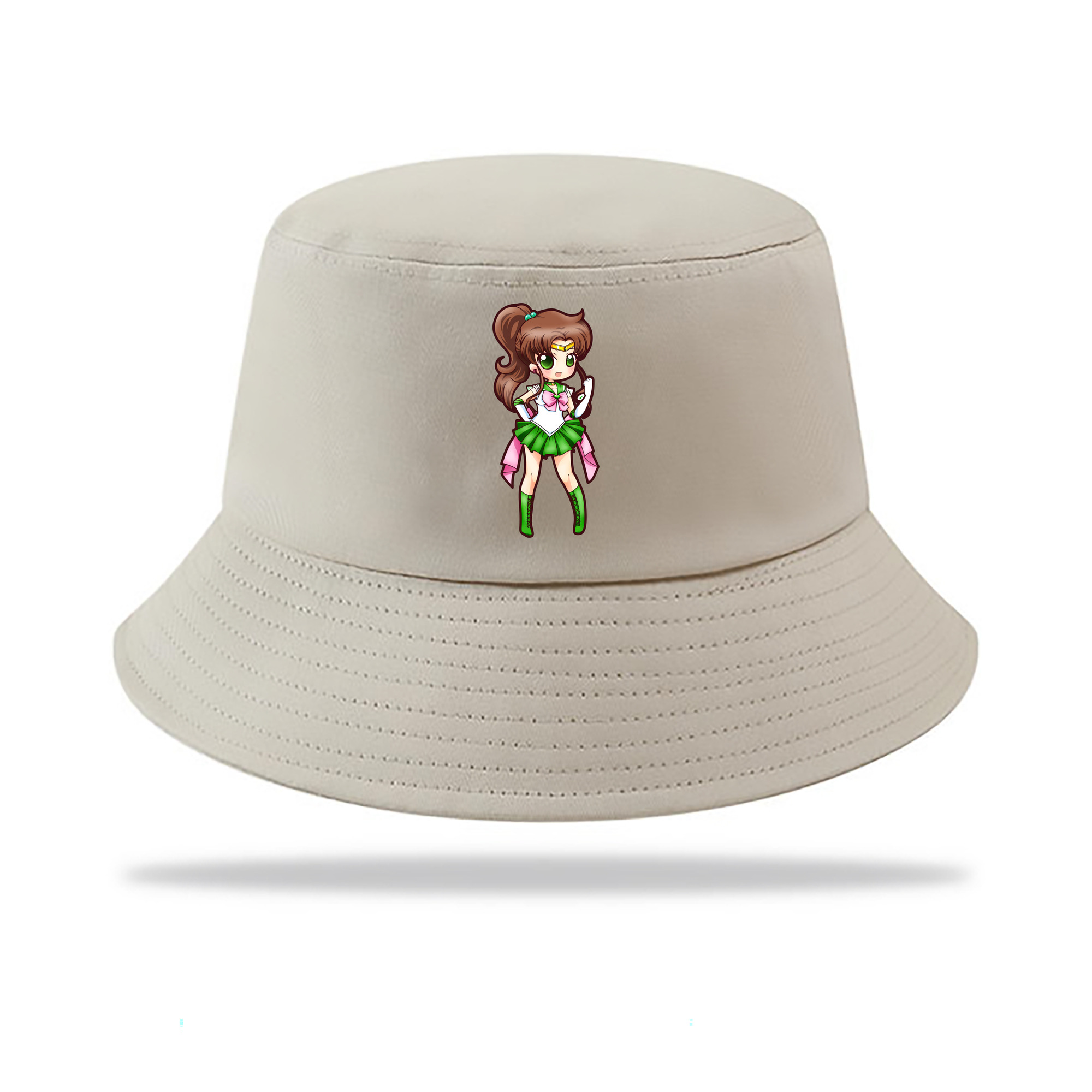 （画像用） 美少女戦士セーラームーン 木野 まこと きの まこと Sailor Moon Kino Makoto （セーラージュピター；Sailor Jupiter） アウトドア日除けバケットハット